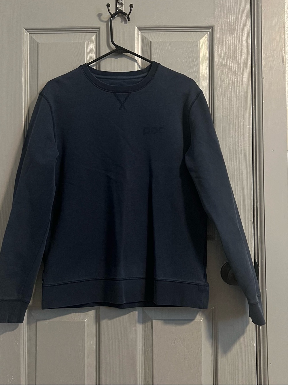 POC Men's Dark Navy Crewneck Sweatshirt Mountain Bike Outdoor Casual